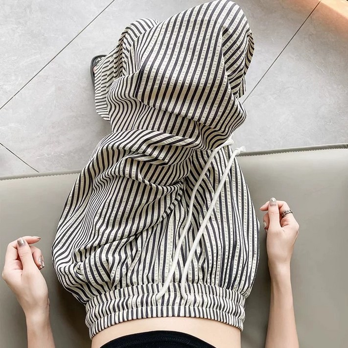 smile morli  시원한 스트라이프 와이드 바지 여성 팬츠