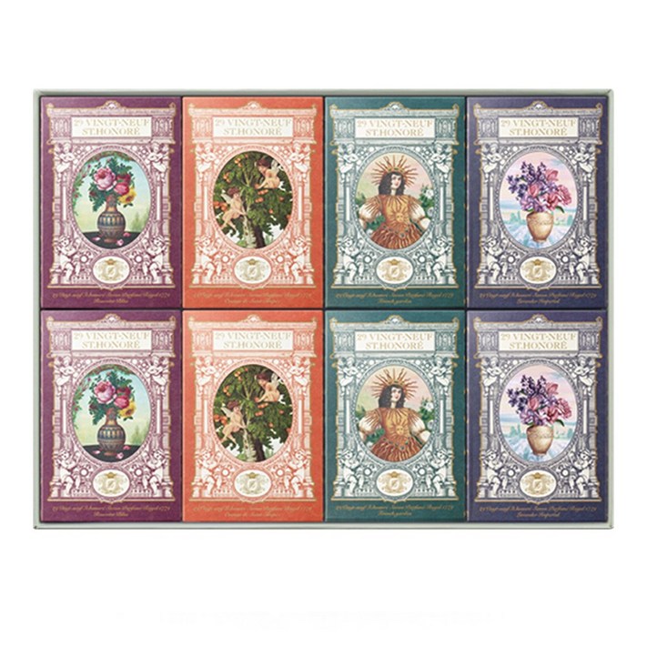 뱅네프생토노레 신제품 새로운향 사봉 파퓨메 로얄 1779 프랑스향 향수비누 시즌2 집들이선물 답례품 어버이날 스승의날 성년의날 선물, 135g, 8개입