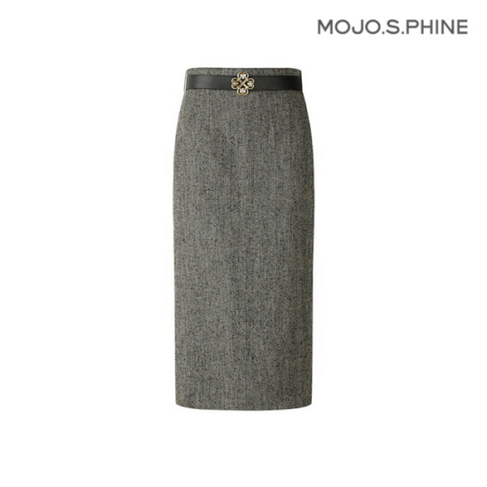 모조에스핀 H라인 맥시 롱 스커트 MXJ224MSD122DH1412464