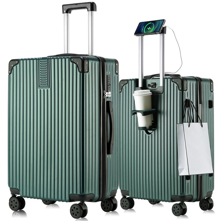 3년AS 초경량 기내용 캐리어 20인치 24인치 28인치 360도 조용한 바퀴 USB충전 다기능 대용량 여행용가방