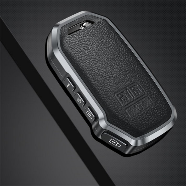 유투카 자동차 스마트 가죽 키케이스 키링 키홀더 키커버 호환 쏘렌토MQ4 카니발KA4 올뉴K3 스포티지NQ5 K5DL3 셀토스 K7프리미어 K8GL3 니로SG2, 블랙