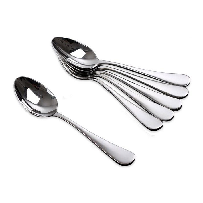 
                                                        모던스페이스 패턴 스푼 세트, 6개입, 실버
                                                    