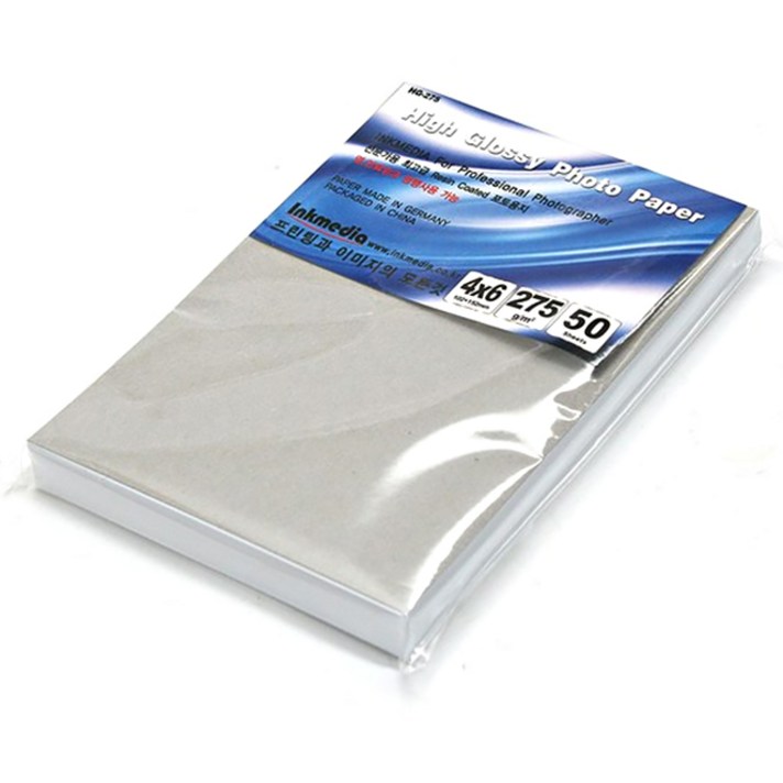 잉크미디어 고광택 포토용지 50매, 275g