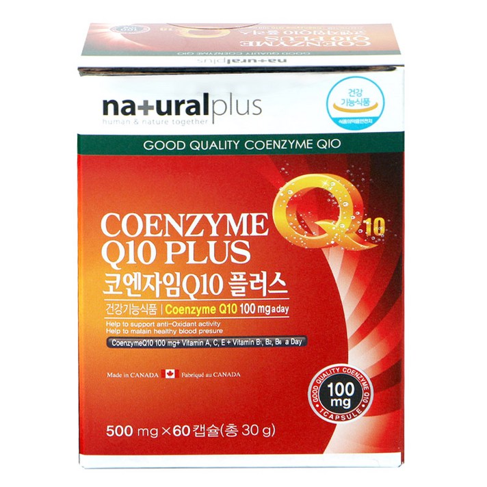 내츄럴플러스 코엔자임큐텐 플러스, 60캡슐, 1개