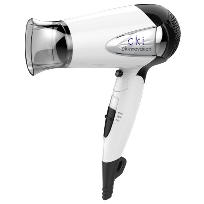 CKI 가정용 접이식 헤어 드라이어 1200W, CKI-D200, 혼합 색상