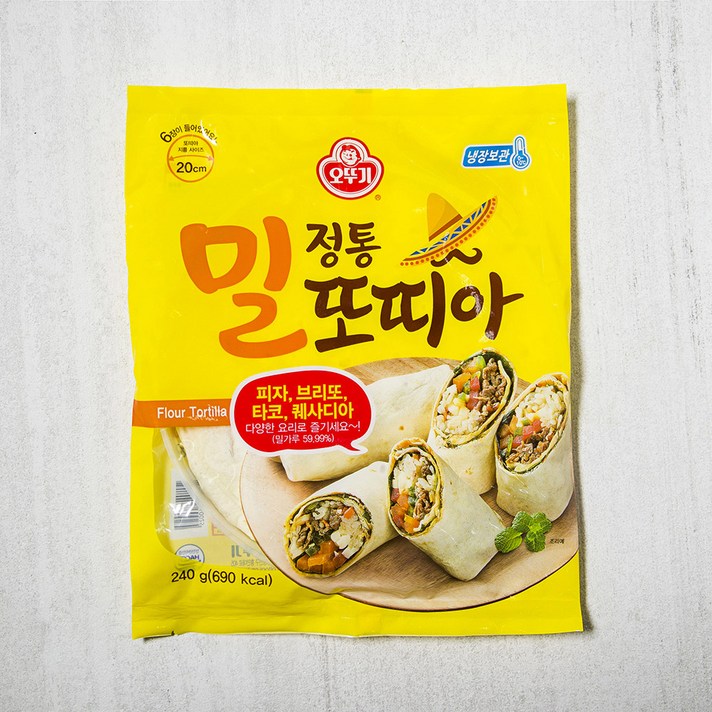 오뚜기 정통 밀 또띠아, 240g, 1개