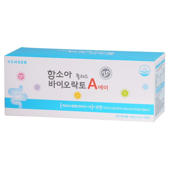 함소아 바이오락토 플러스 에이 유산균, 2g, 100포