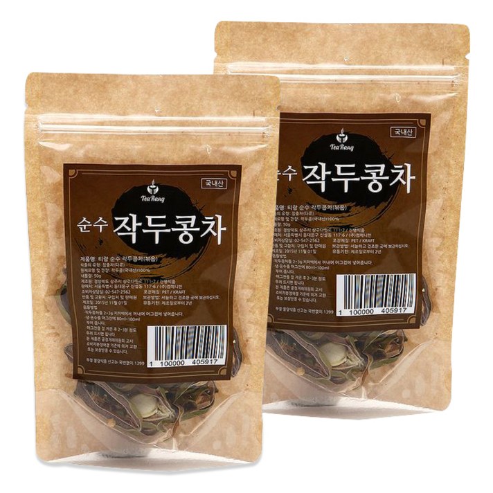 
                                                        티랑 순수 국내산 작두콩차 볶음, 50g, 1개입, 2개
                                                    