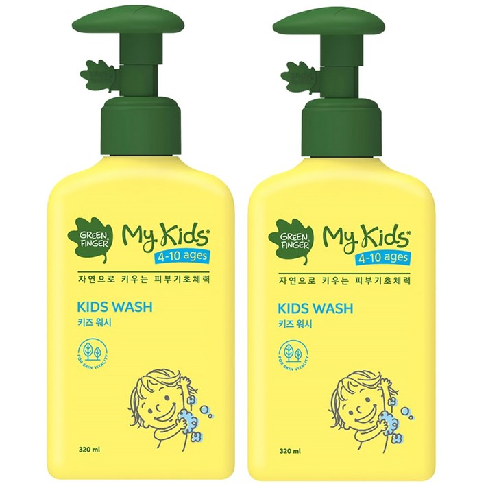 그린핑거 마이키즈 워시, 320ml, 2개