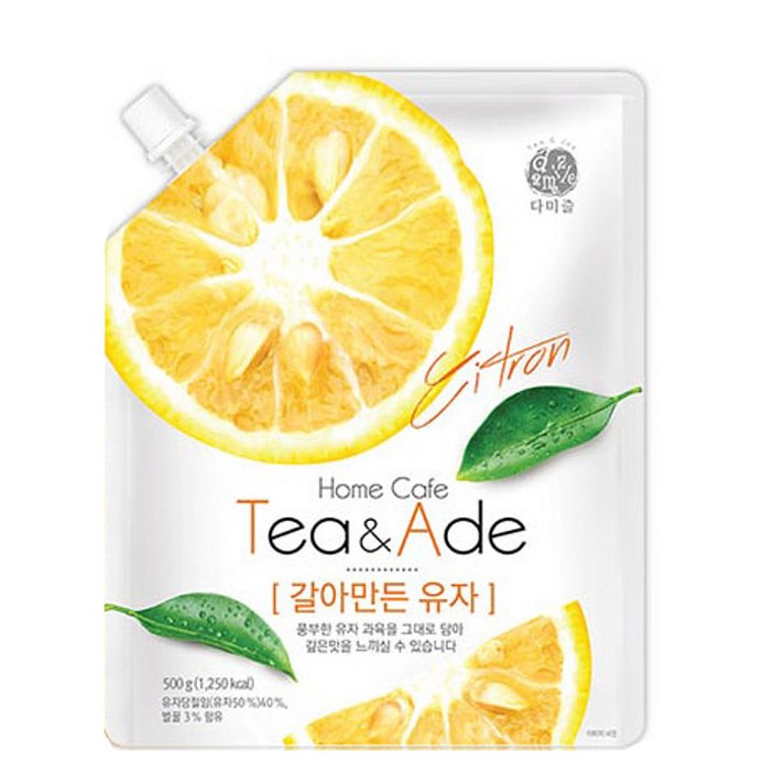 
                                                        다미즐 갈아만든 유자액, 500g, 1개입, 1개
                                                    