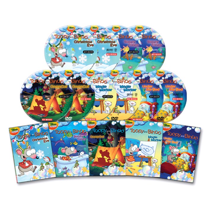 키드코리아 투피와 비누 Toopy and Binoo1집 10종세트 DVD5장+오디오CD5장, 10CD