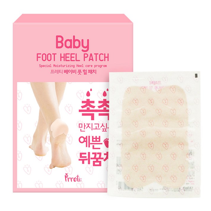 프레티 베이비 풋 힐패치, 10개입, 1개