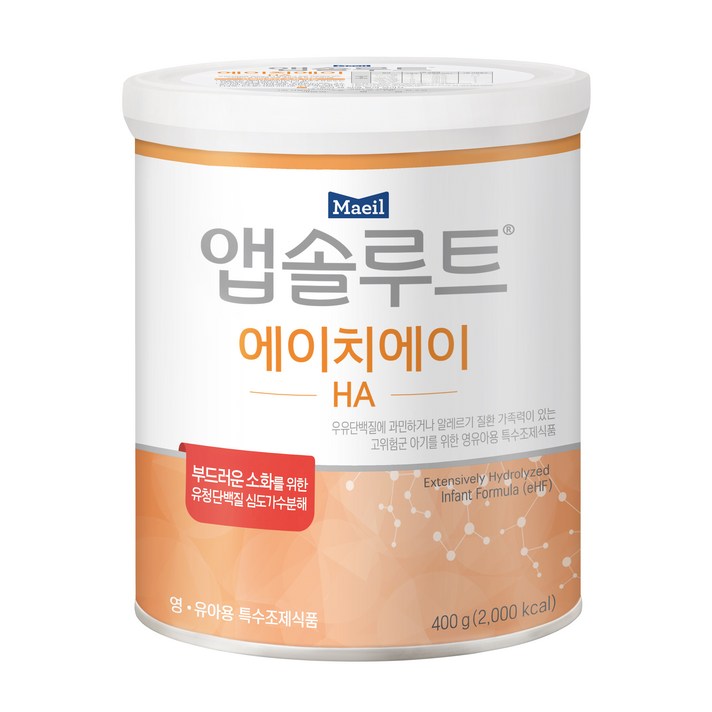 매일유업 앱솔루트 에이치에이 분유, 400g, 1캔