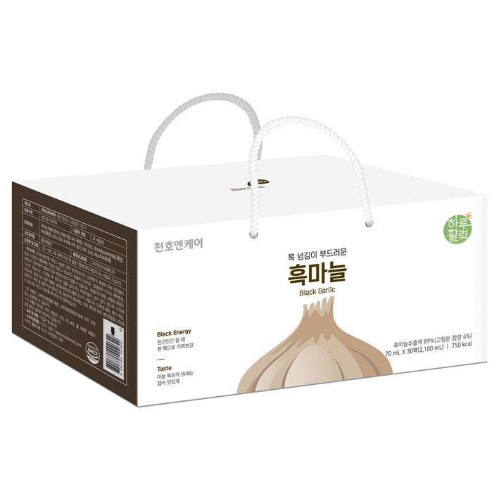 천호식품 하루활력 목 넘김이 부드러운 흑마늘, 70ml, 30팩