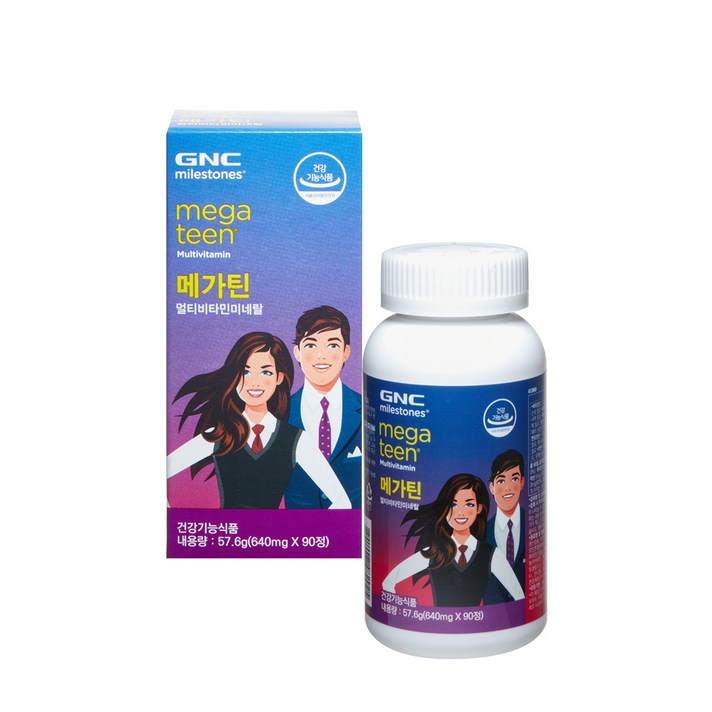 GNC 메가틴 멀티비타민 앤 미네랄, 90정, 1개