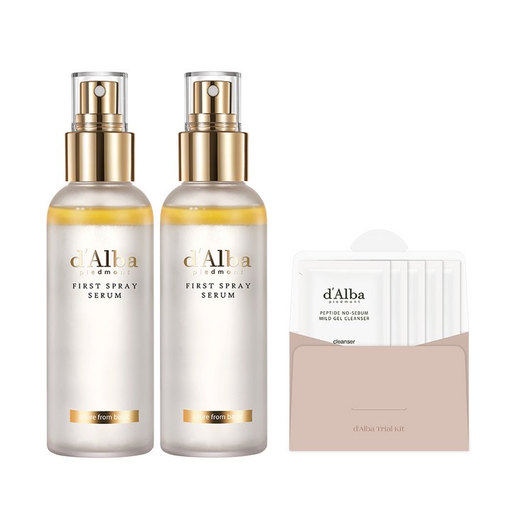 달바 화이트 트러플 퍼스트 스프레이 세럼 100ml 2개 + 약산성 젤 클렌저 15ml, 1세트