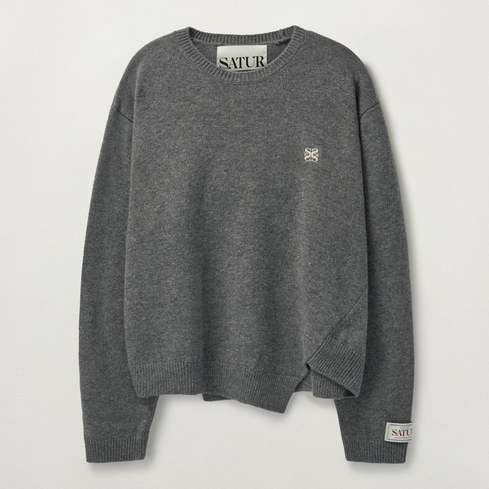 세터 남녀공용 더블린 언발란스 캐시미어 블렌드 니트