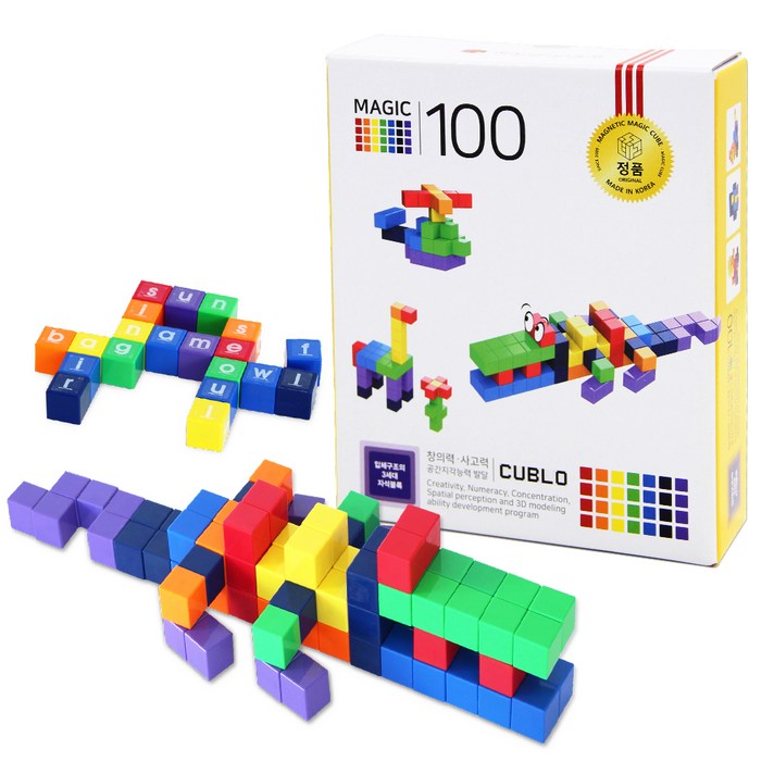 
                                                        매직큐브 자석블럭 100피스 MC100C, 혼합색상
                                                    