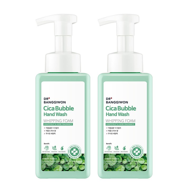 닥터방기원 시카 버블 핸드워시 자몽허브, 500ml, 2개