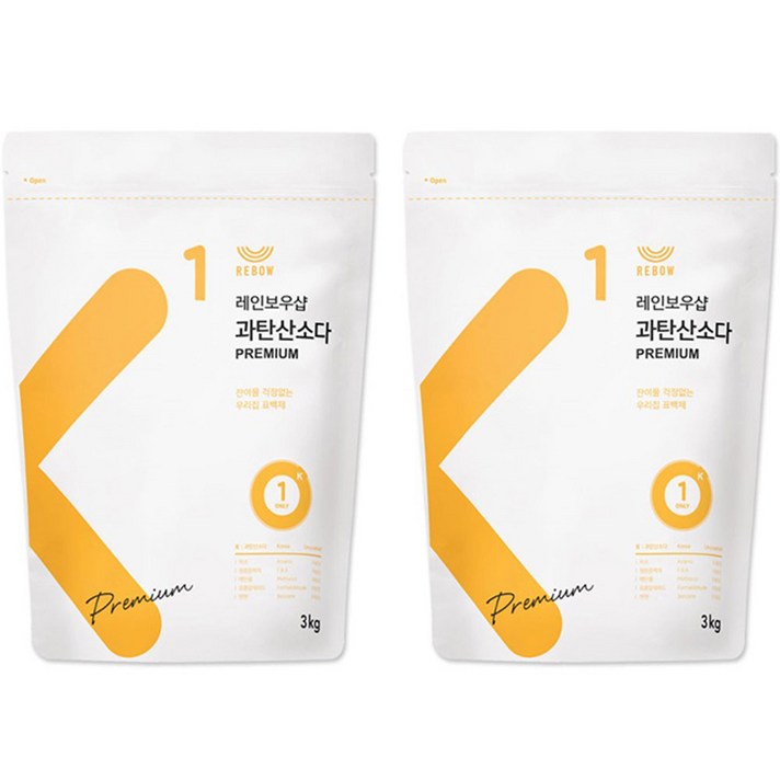  레인보우샵 과탄산소다 프리미엄, 3kg, 2개 