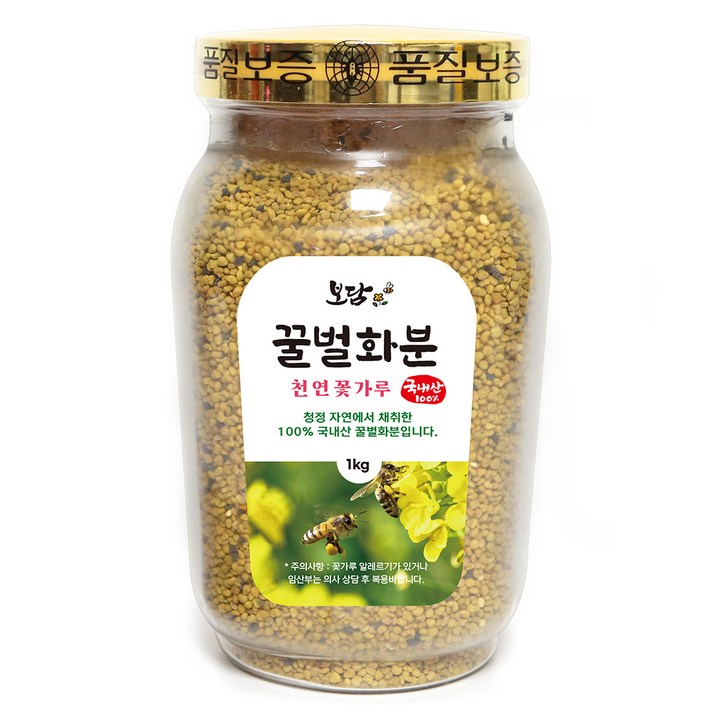 보담 꿀벌화분, 1kg, 1개