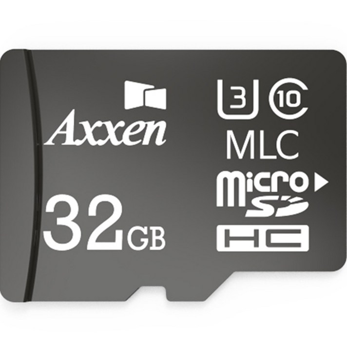 아이나비메모리카드 액센 블랙박스용 MSD Black MLC U3 Class10 마이크로 SD 카드, 32GB
