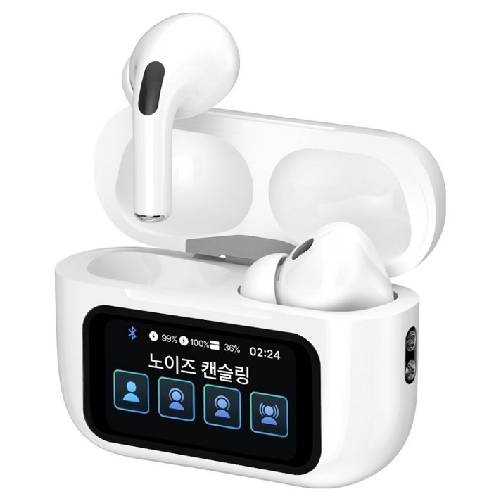 아이리버 ANC ENC 노이즈캔슬링 터치스크린 러닝 운동 C타입 충전 무선 블루투스 6.0 이어폰