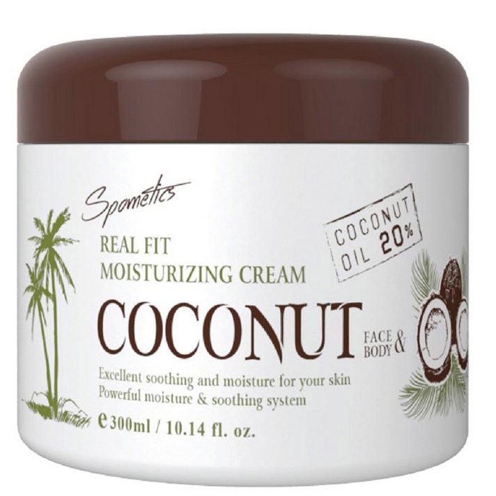 스포메틱스 리얼 핏 모이스춰 라이징 크림 코코넛, 300ml, 1개