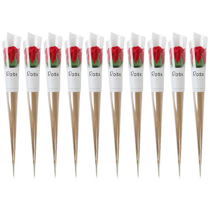 
                                                        포포팬시 크라프트 비누 장미꽃 10p, 레드
                                                    