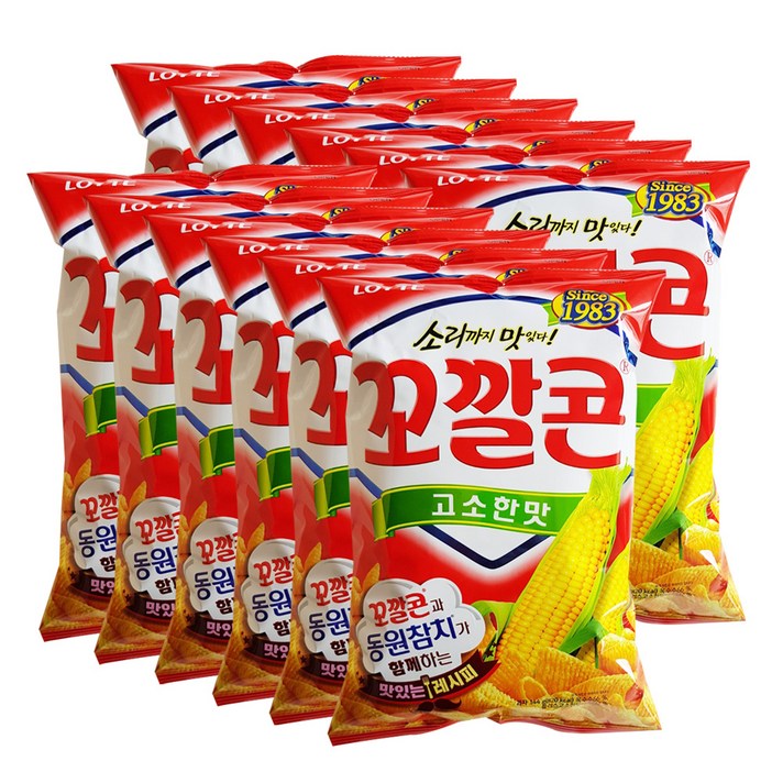 롯데제과 꼬깔콘 고소한맛, 144g, 12개