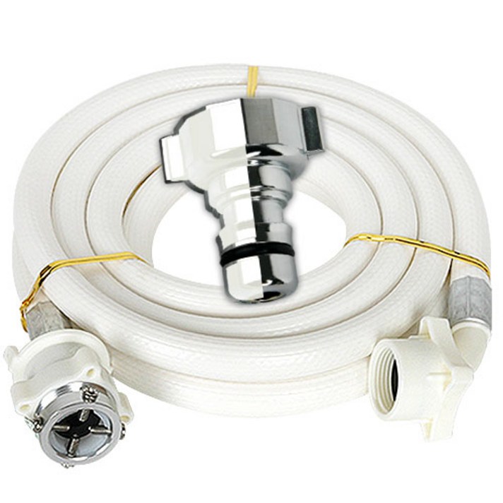 와이넷 PVC 커플링 세탁기호스 2M + 세탁기 커플링, 1세트