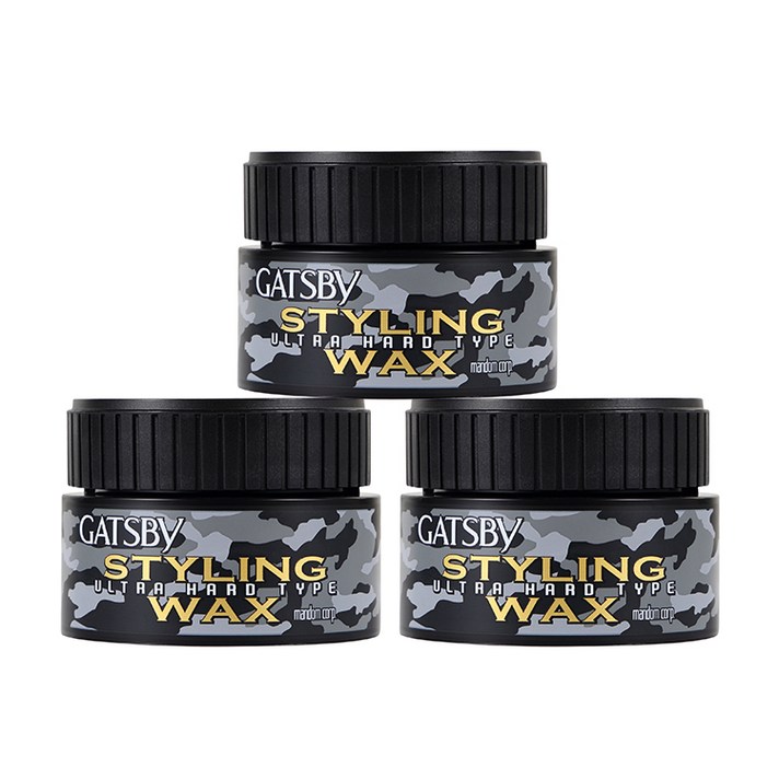 갸스비 울트라 하드 헤어왁스, 80g, 3개입