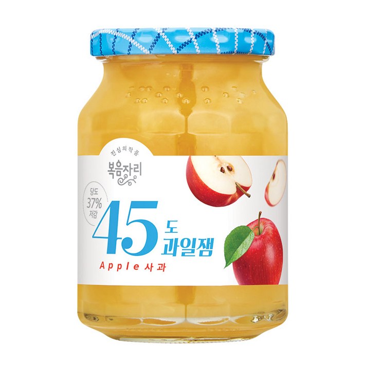 복음자리 45도 과일잼 사과, 350g, 1개