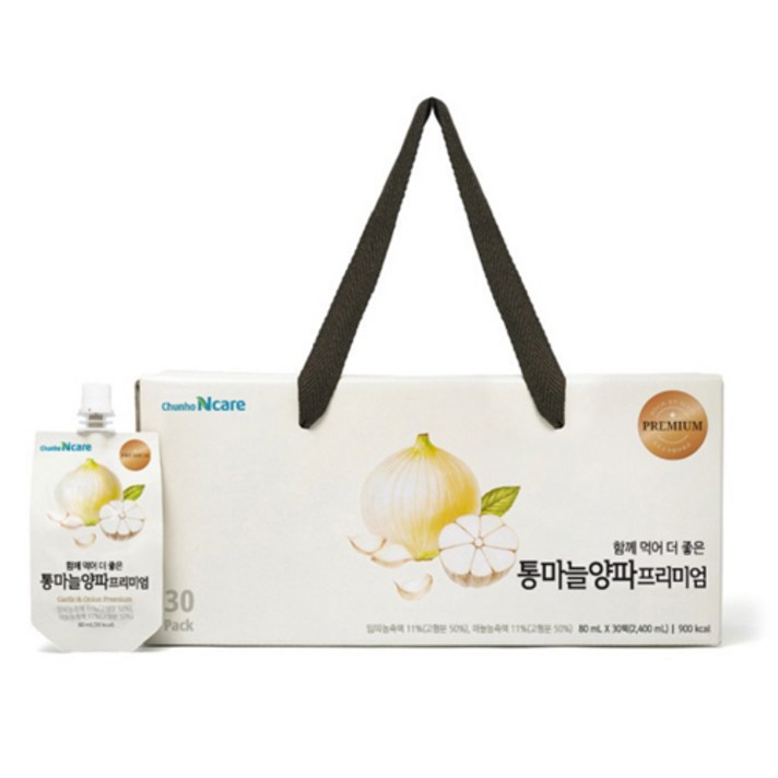 천호엔케어 통마늘양파 프리미엄 건강즙, 80ml, 30개