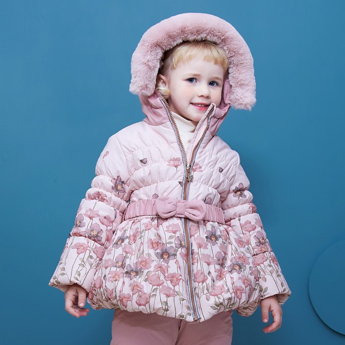 월튼키즈 여아용 스노우플라워 스키점퍼