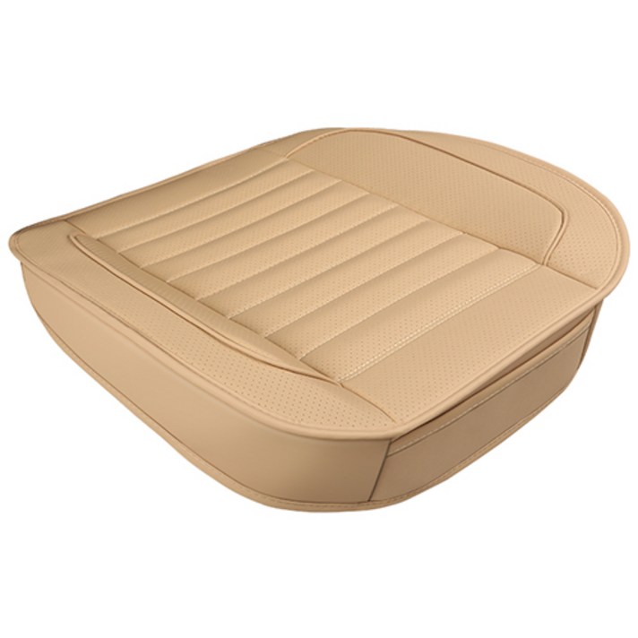 리버폭스 차량용 3D 숯 풀커버 시트커버 방석, 베이지, 1개