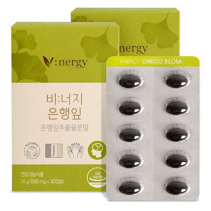 비너지 은행잎 영양제, 30정, 2개