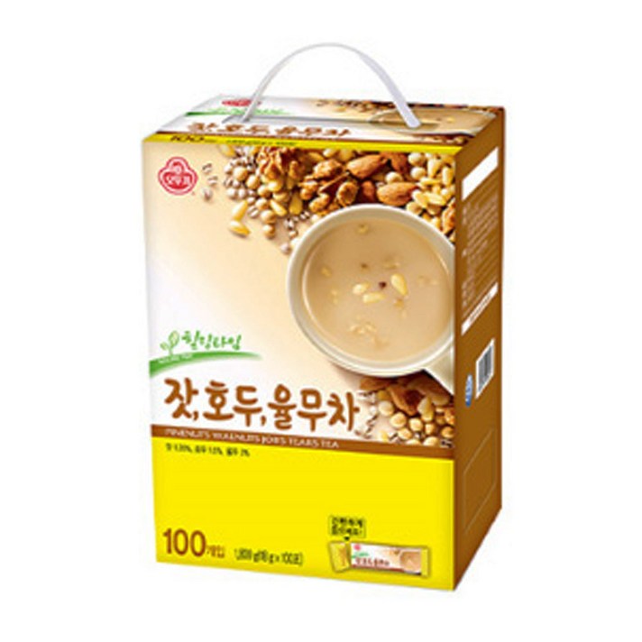 오뚜기 잣 호두 율무차, 100개, 18g