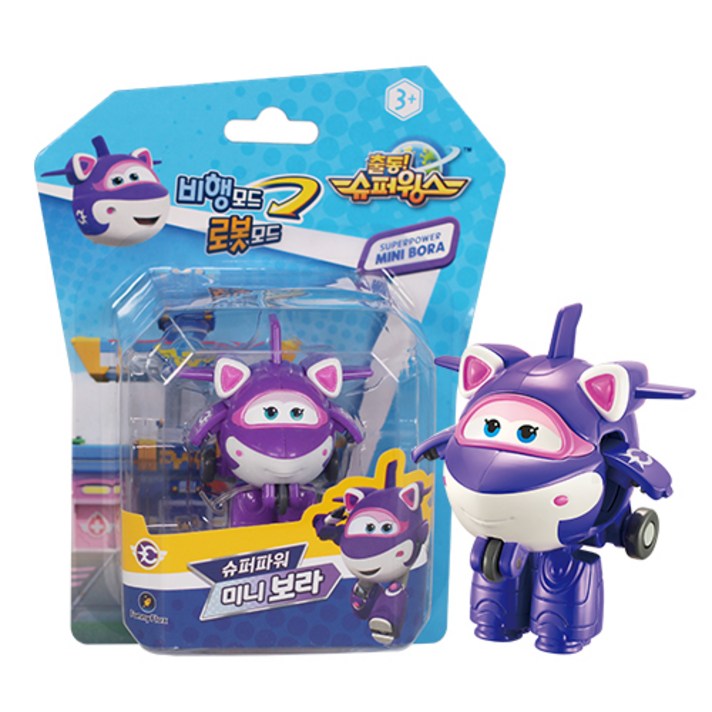
                                                        슈퍼윙스 슈퍼파워 미니 보라 로봇완구, 혼합색상
                                                    
