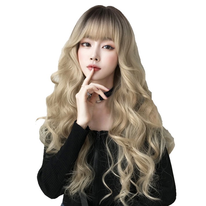 큐닉펌 통가발, 골드브라운, 1개