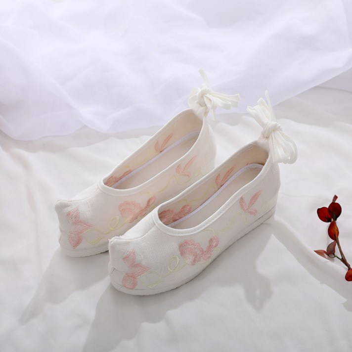 콩 여성용 높은 굽 현대 꽃신