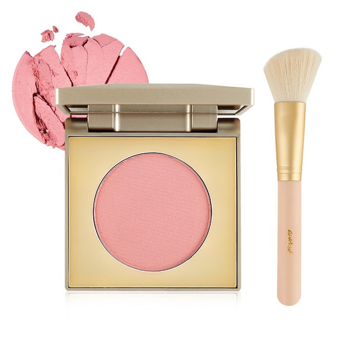 스틸라 소프트 글로우 파우더 블러셔 3.5g + 파우더 치크 브러쉬 세트, 서울 시덕션, 1세트