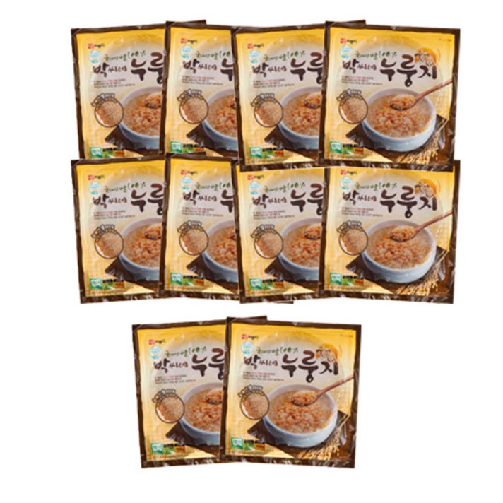 박씨네누룽지 쌀 누룽지, 150g, 10개