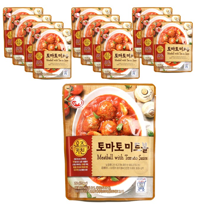 오뚜기 오즈키친 토마토 미트볼, 250g, 12개