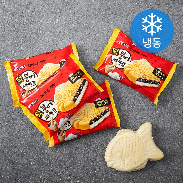 
                                                        빙그레 떡붕어싸만코 아이스크림 (냉동), 150ml, 5개
                                                    