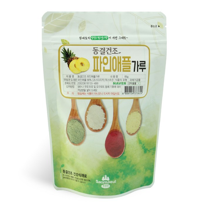산마을 동결건조 파인애플가루, 85g, 1개