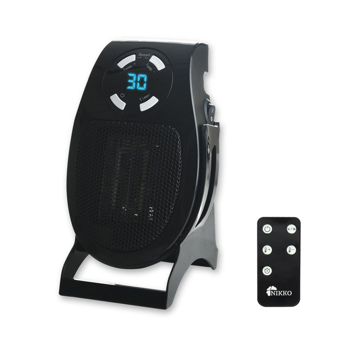 니코 2in1 리모컨 플러그인 히터 미니온풍기, WH-R410BNK, 혼합색상