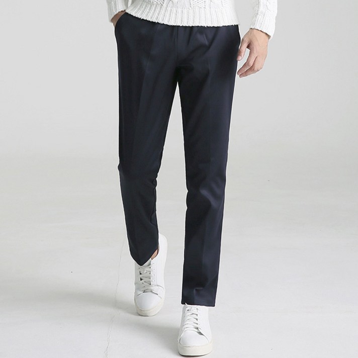 업클라스 남성용 겨울용 기모 융털 슬랙스핏 핫바지 c10