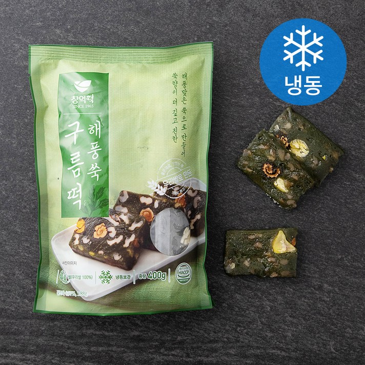 창억 해풍 쑥 구름떡 (냉동), 400g, 1개