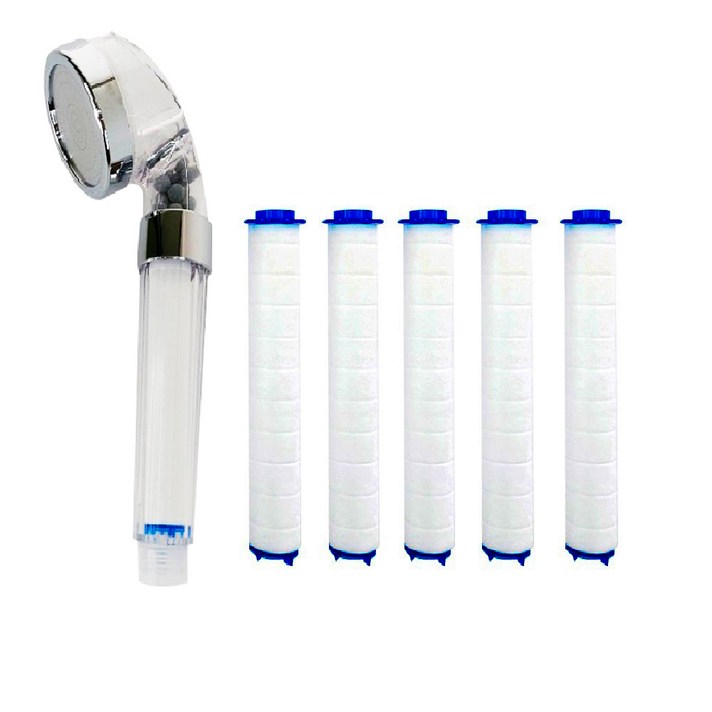 
                                                        수텔라 3단계 정수 필터 샤워기 + 필터 6p 세트, 1세트
                                                    